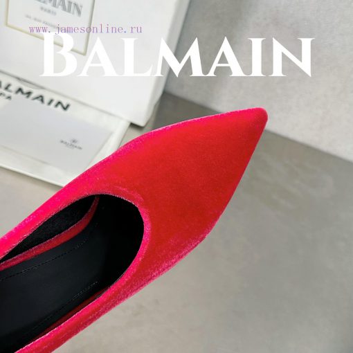 BalmainBalmain𝘽𝙖𝙡𝙢𝙖𝙞𝙣First release 𝘽𝙖𝙡𝙢𝙖𝙞𝙣 Balmain 𝟐𝟎𝟐𝟒𝙨𝙨 Spring/Summer Ruby Velvet Stiletto1dgtditb - Image 7
