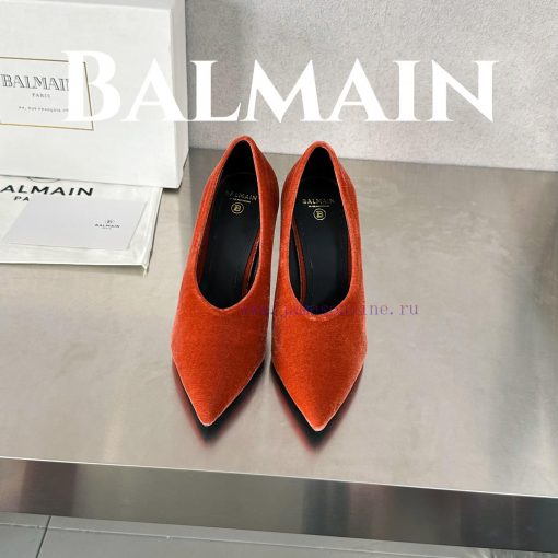 BalmainBalmain𝘽𝙖𝙡𝙢𝙖𝙞𝙣First release 𝘽𝙖𝙡𝙢𝙖𝙞𝙣 Balmain 𝟐𝟎𝟐𝟒𝙨𝙨 Spring/Summer Ruby Velvet Stiletto9xqc7zh4 - Image 3