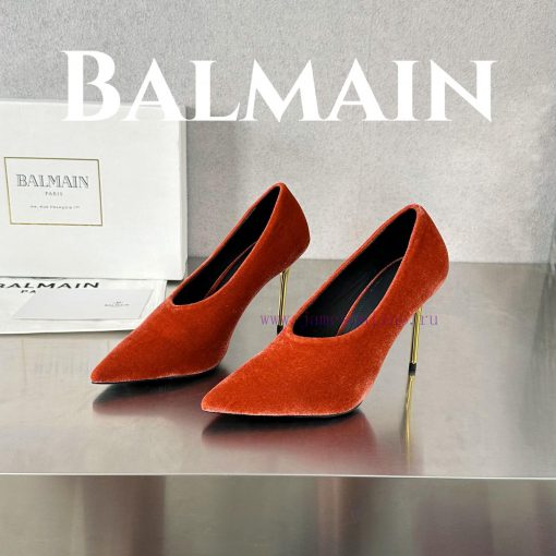 BalmainBalmain𝘽𝙖𝙡𝙢𝙖𝙞𝙣First release 𝘽𝙖𝙡𝙢𝙖𝙞𝙣 Balmain 𝟐𝟎𝟐𝟒𝙨𝙨 Spring/Summer Ruby Velvet Stiletto9xqc7zh4 - Image 4
