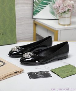 Original GUCCI Classic Edition Lefu Shoes Classic Must Have Boutique Crystal Diamond Double 5jjy5msi