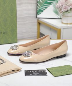 Original GUCCI Classic Edition Lefu Shoes Classic Must Have Boutique Crystal Diamond Double ogfrywwb