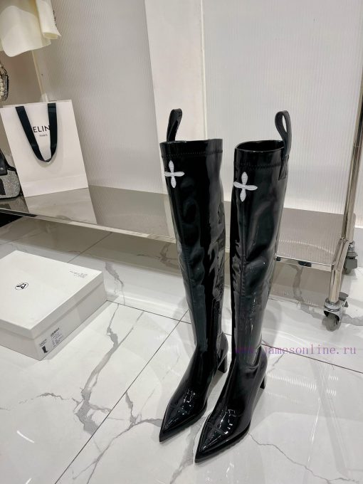 SMFK High Heel Over Knee Elastic BootsEnvironmentally friendly fabric for calvesInner sheeps8glqj338 - Image 3