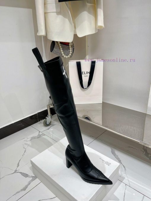 SMFK High Heel Over Knee Elastic BootsEnvironmentally friendly fabric for calvesInner sheepsuv1g1k8i - Image 7