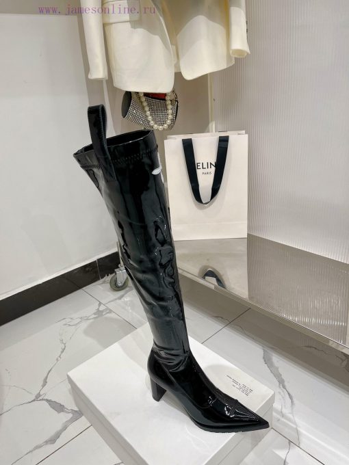 SMFK High Heel Over Knee Elastic BootsEnvironmentally friendly fabric for calvesInner sheeps8glqj338 - Image 7