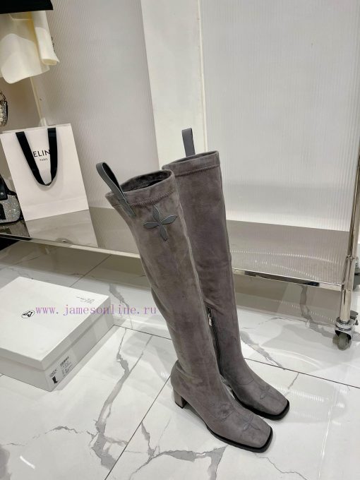 SMFK High Heel Over Knee Elastic BootsEnvironmentally friendly fabric for calvesInner sheepshuy0h52u