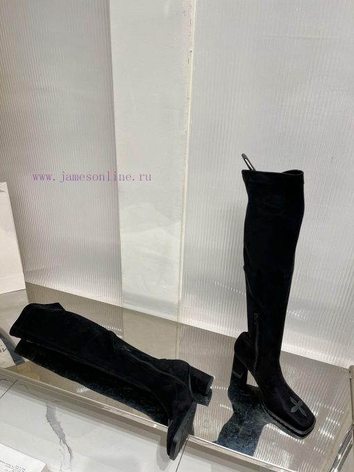 SMFK High Heel Over Knee Elastic BootsEnvironmentally friendly fabric for calvesInner sheepslif1sss1 - Image 8