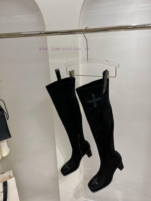 SMFK High Heel Over Knee Elastic BootsEnvironmentally friendly fabric for calvesInner sheepslif1sss1 - Image 9