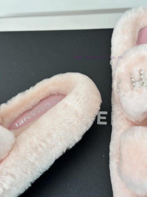 Chanel | Chanel Classic Letter Hairy SlippersThe "First to Wear" series of walking sheep witk1921u1k - Image 7