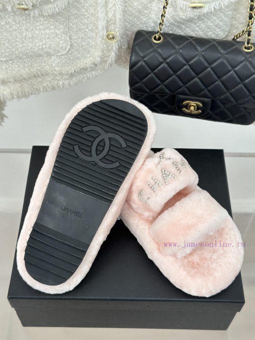 Chanel | Chanel Classic Letter Hairy SlippersThe "First to Wear" series of walking sheep witk1921u1k - Image 10