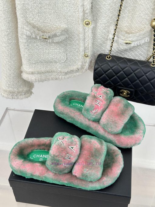 Chanel | Chanel Classic Letter Hairy SlippersThe "First to Wear" series of walking sheep witvt5875ci - Image 4