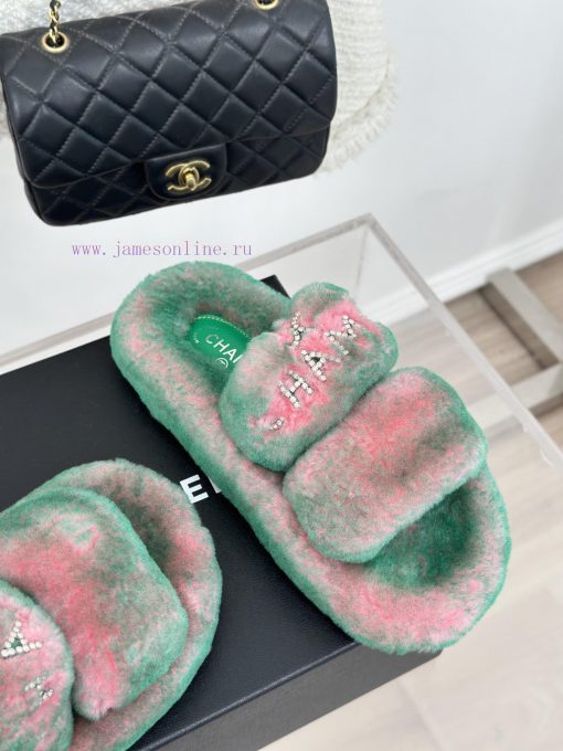 Chanel | Chanel Classic Letter Hairy SlippersThe "First to Wear" series of walking sheep witvt5875ci - Image 6