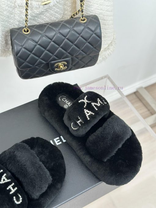 Chanel | Chanel Classic Letter Hairy SlippersThe "First to Wear" series of walking sheep witnsmajta8 - Image 6