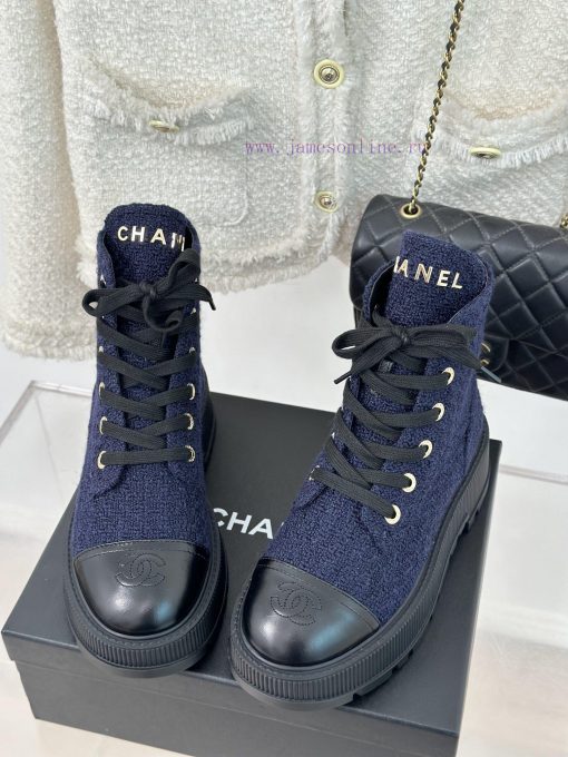Chanel | Chanel Classic Autumn/WinterDouble C thick soled sponge cake motorcycle bootsThe sh0xgklvkd - Image 3