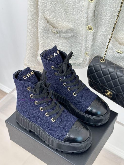 Chanel | Chanel Classic Autumn/WinterDouble C thick soled sponge cake motorcycle bootsThe sh0xgklvkd - Image 5