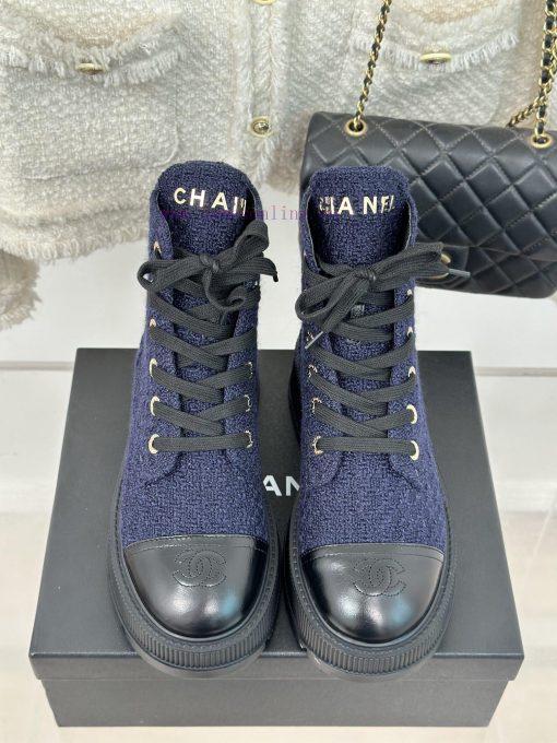 Chanel | Chanel Classic Autumn/WinterDouble C thick soled sponge cake motorcycle bootsThe sh0xgklvkd - Image 7