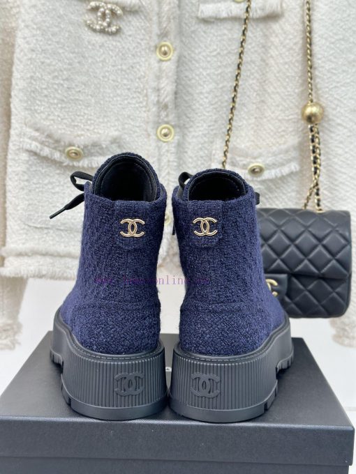 Chanel | Chanel Classic Autumn/WinterDouble C thick soled sponge cake motorcycle bootsThe sh0xgklvkd - Image 9
