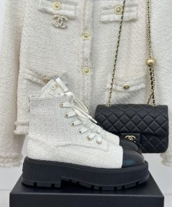 Chanel | Chanel Classic Autumn/WinterDouble C thick soled sponge cake motorcycle bootsThe sh9an4o9xc