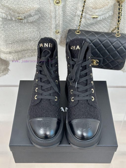 Chanel | Chanel Classic Autumn/WinterDouble C thick soled sponge cake motorcycle bootsThe shvr3inng6 - Image 5