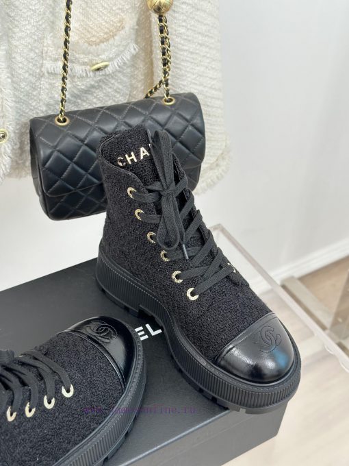 Chanel | Chanel Classic Autumn/WinterDouble C thick soled sponge cake motorcycle bootsThe shvr3inng6 - Image 6