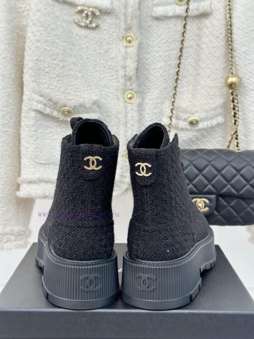 Chanel | Chanel Classic Autumn/WinterDouble C thick soled sponge cake motorcycle bootsThe shvr3inng6 - Image 9