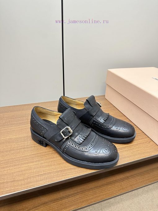MiuMiu&Church's Co branded Double Button Block ShoesMiu Miu has announced a collaboration wihle43xdt - Image 3
