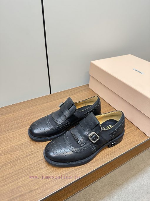 MiuMiu&Church's Co branded Double Button Block ShoesMiu Miu has announced a collaboration wihle43xdt - Image 4