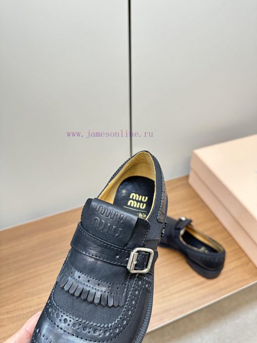 MiuMiu&Church's Co branded Double Button Block ShoesMiu Miu has announced a collaboration wihle43xdt - Image 9