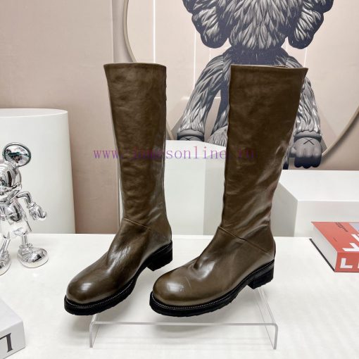 Top tierMarsell 2023 vs Autumn/Winter Fold Boots CollectionRound toe retro high bootsThis boq710xrza - Image 4