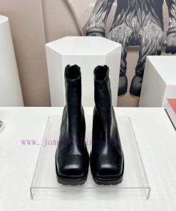 Top tierMarsell 2023 vs Autumn/Winter Fold Boots CollectionSquare toe thick soled short bootib1mgn3p