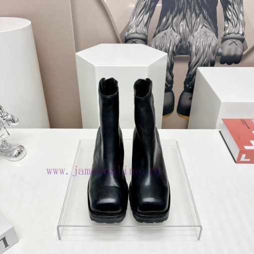 Top tierMarsell 2023 vs Autumn/Winter Fold Boots CollectionSquare toe thick soled short bootib1mgn3p