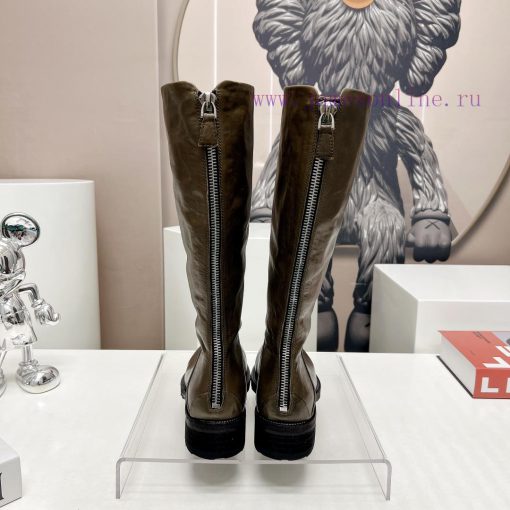 Top tierMarsell 2023 vs Autumn/Winter Fold Boots CollectionRound toe retro high bootsThis boq710xrza - Image 9
