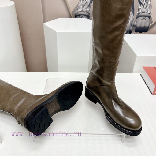 Top tierMarsell 2023 vs Autumn/Winter Fold Boots CollectionRound toe retro high bootsThis boq710xrza - Image 10