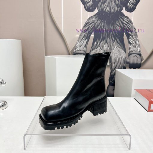 Top tierMarsell 2023 vs Autumn/Winter Fold Boots CollectionSquare toe thick soled short bootib1mgn3p - Image 7