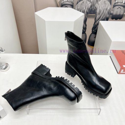 Top tierMarsell 2023 vs Autumn/Winter Fold Boots CollectionSquare toe thick soled short bootib1mgn3p - Image 8