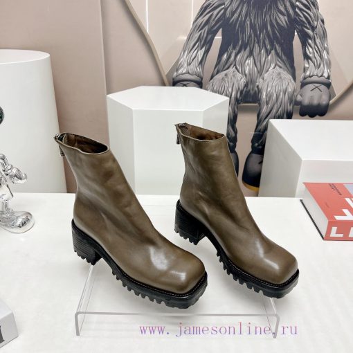 Top tierMarsell 2023 vs Autumn/Winter Fold Boots CollectionSquare toe thick soled short boot5eumjglf - Image 3