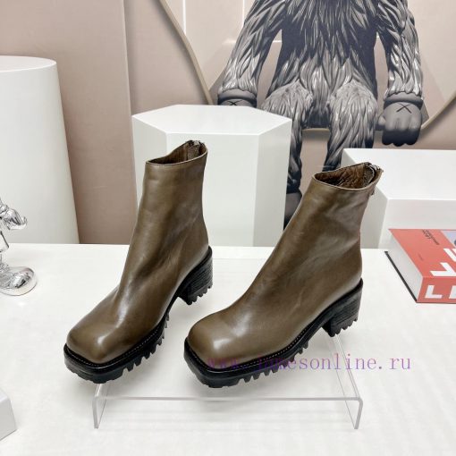 Top tierMarsell 2023 vs Autumn/Winter Fold Boots CollectionSquare toe thick soled short boot5eumjglf - Image 4