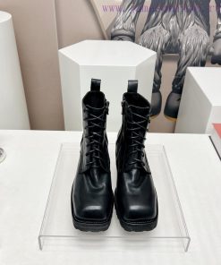 Top tierMarsell 2023 vs Autumn/Winter Fold Boots CollectionSquare toe thick soled short bootkpnp6i9w