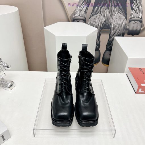 Top tierMarsell 2023 vs Autumn/Winter Fold Boots CollectionSquare toe thick soled short bootkpnp6i9w