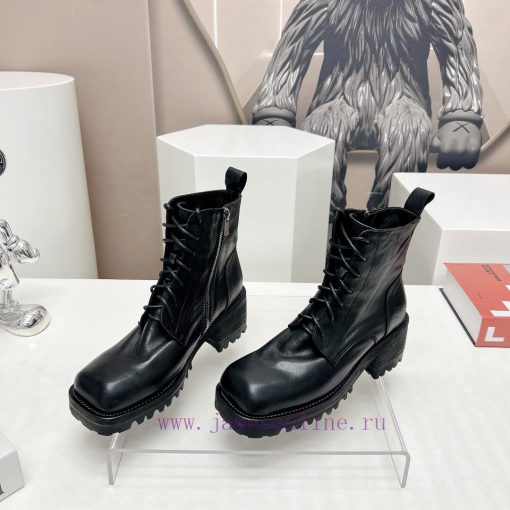 Top tierMarsell 2023 vs Autumn/Winter Fold Boots CollectionSquare toe thick soled short bootkpnp6i9w - Image 4