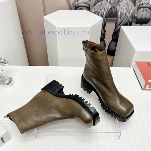 Top tierMarsell 2023 vs Autumn/Winter Fold Boots CollectionSquare toe thick soled short boot5eumjglf - Image 8
