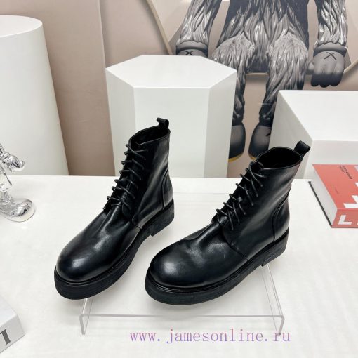 Top tierMarsell 2023 vs Autumn/Winter Fold Boots CollectionRound toe retro short bootsThis bu6ik6fai - Image 4