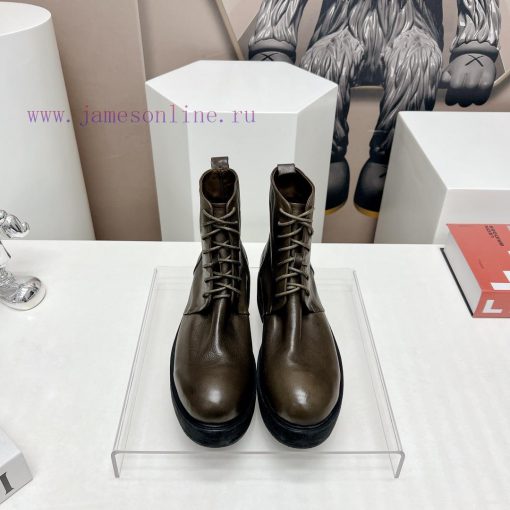 Top tierMarsell 2023 vs Autumn/Winter Fold Boots CollectionRound toe retro short bootsThis b2gm2mbio