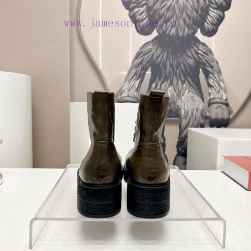 Top tierMarsell 2023 vs Autumn/Winter Fold Boots CollectionRound toe retro short bootsThis b2gm2mbio - Image 9