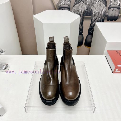 Top tierMarsell 2023 vs Autumn/Winter Fold Boots CollectionRound toe retro short bootsThis bx1gd9ec5 - Image 2