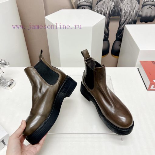 Top tierMarsell 2023 vs Autumn/Winter Fold Boots CollectionRound toe retro short bootsThis bx1gd9ec5 - Image 5