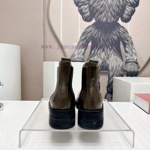 Top tierMarsell 2023 vs Autumn/Winter Fold Boots CollectionRound toe retro short bootsThis bx1gd9ec5 - Image 9