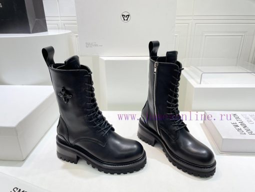 Top tierSMFK (Tide) 2023 Autumn Latest King ExplosivesRound toe thick soled cross flower zip6gqnj0dg - Image 3