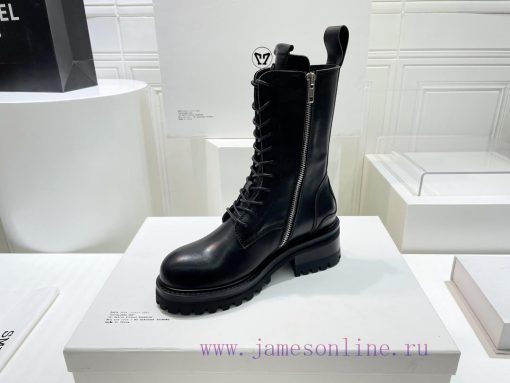 Top tierSMFK (Tide) 2023 Autumn Latest King ExplosivesRound toe thick soled cross flower zip6gqnj0dg - Image 5