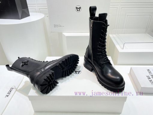 Top tierSMFK (Tide) 2023 Autumn Latest King ExplosivesRound toe thick soled cross flower zip6gqnj0dg - Image 10
