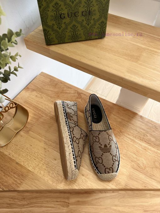 p Gucci23Ss Spring/Summer New Collection Gucci X adida * Co branded Printed Fisherman's Shoezjb4cail - Image 5